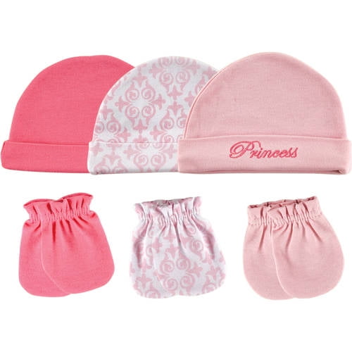 Luvable Friends Baby Girls Cotton Scratch Mittens